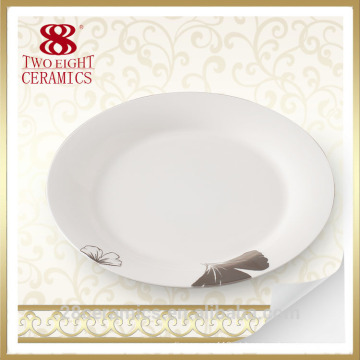 Atacado eco friendly porcelana ware, prato barato china